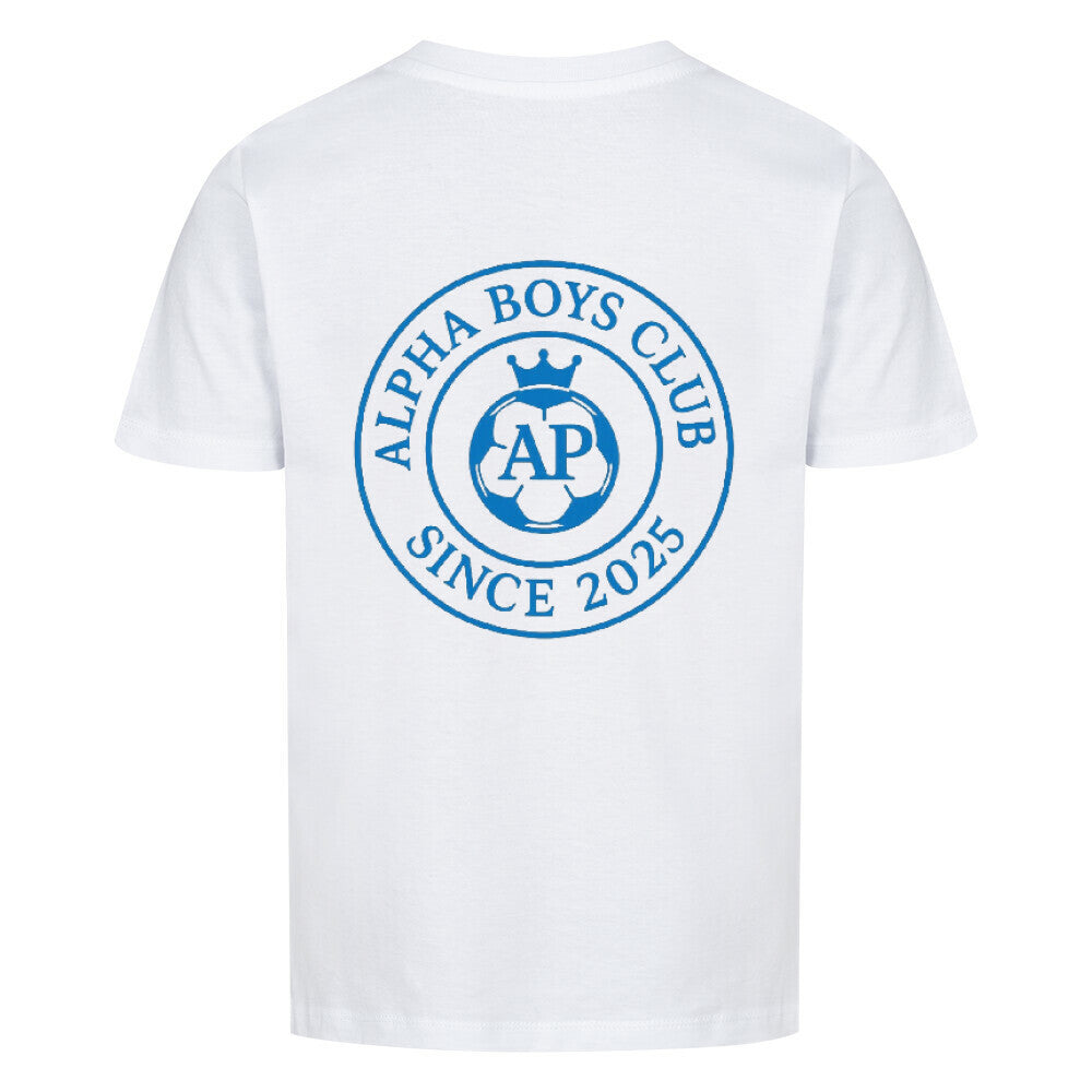 Alpha Priceless Boys Club Leaders T-Shirt in White with Logo Since 2025