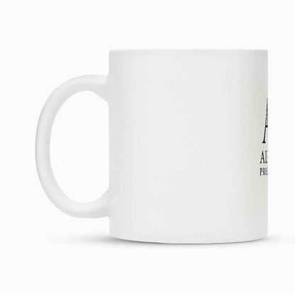 Ceramic Coffee Mug - Luxury Fuel Alpha Priceless Cup in clean matte white finish, perfect for hot drinks.
