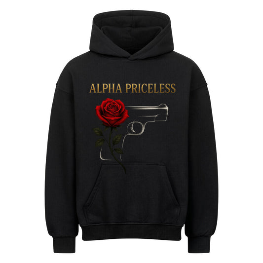 Alpha Priceless Rose Weapon Hoodie – Oversized Premium Streetwear - Alpha Priceless