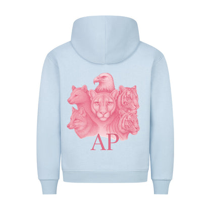 HigherBlanks Animal Alpha Power Hoodie im modernen Stil mit tierisch inspiriertem Design auf der Rückseite.