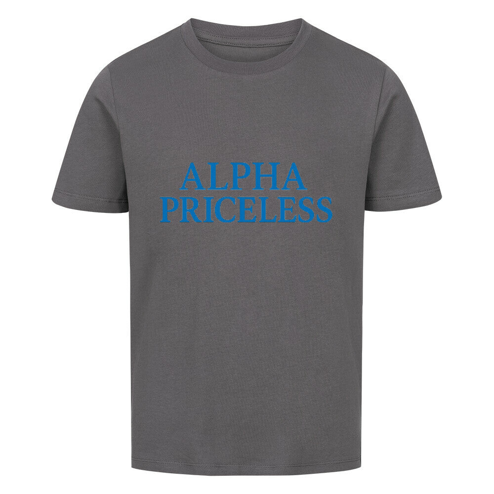 Alpha Priceless Boys Club Leaders T-Shirt in grau mit blauen Buchstaben.