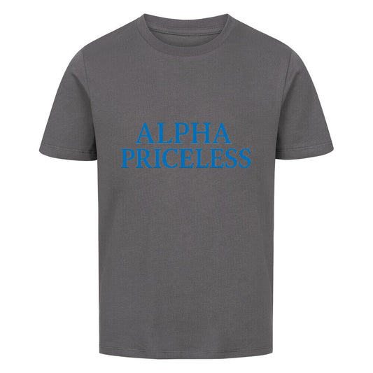 Alpha Priceless Boys Club Leaders T-Shirt in grau mit blauen Buchstaben.