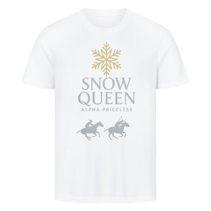 HigherBlanks Snow Queen Premium T-Shirt mit eleganter Grafik und modernem Design für stilvolle Alltagskleidung.