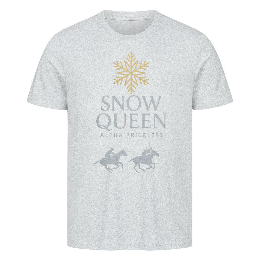 HigherBlanks Snow Queen Premium T-Shirt mit eleganten Design und komfortabler Passform.