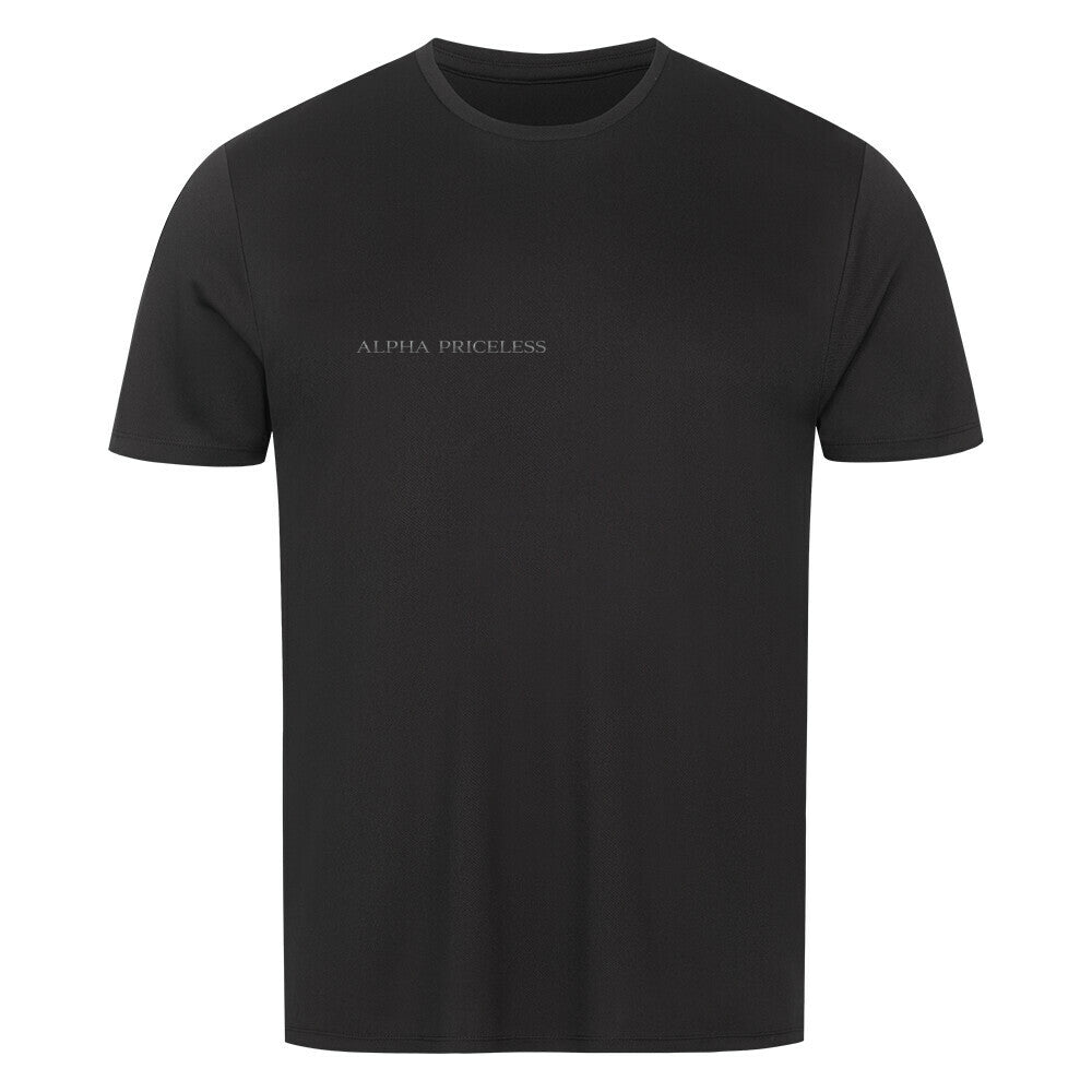 Sport T-Shirt Alpha Priceless Sparring Queen - PerformX Tee in black with ALPHA PRICELESS print.
