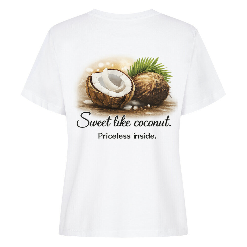 Alpha Priceless Coconut Graphic T-Shirt – Sweet Like Coconut, Priceless Inside - Alpha Priceless
