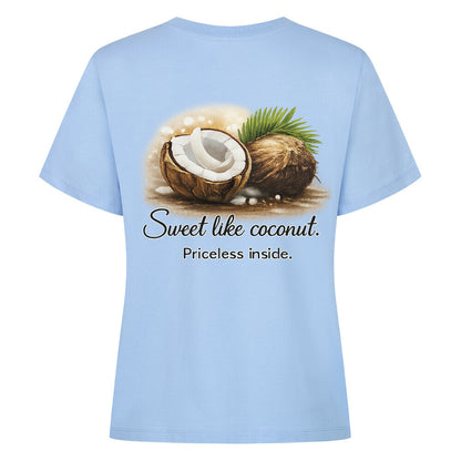 Alpha Priceless Coconut Graphic T-Shirt – Sweet Like Coconut, Priceless Inside - Alpha Priceless
