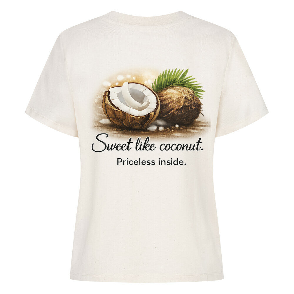 Alpha Priceless Coconut Graphic T-Shirt – Sweet Like Coconut, Priceless Inside - Alpha Priceless