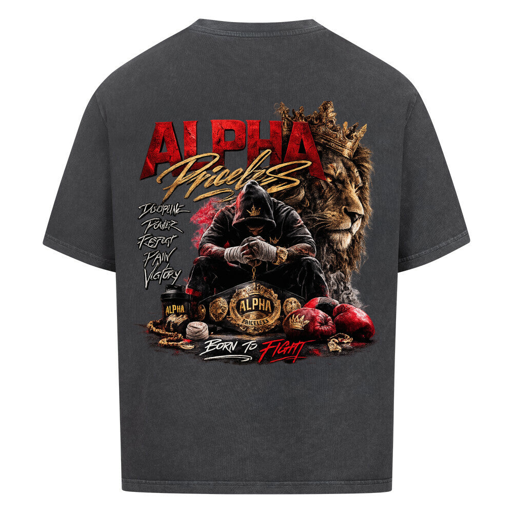 Alpha Priceless - Born to Fight Oversized Shirt - Alpha Priceless
