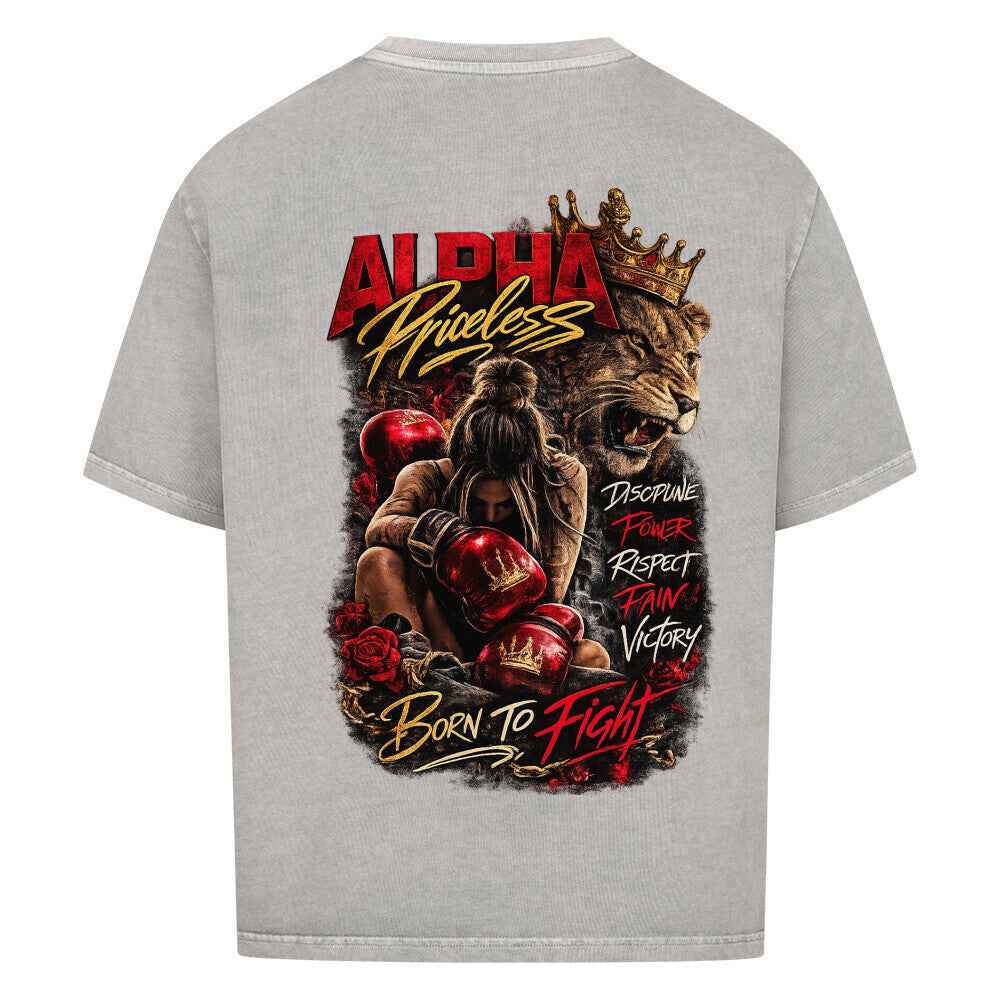 Alpha Priceless - Born to Fight Oversized Shirt Woman