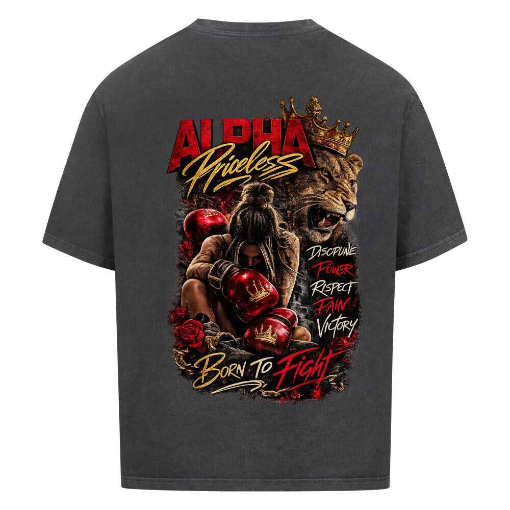 Alpha Priceless - Born to Fight Oversized Shirt Woman
