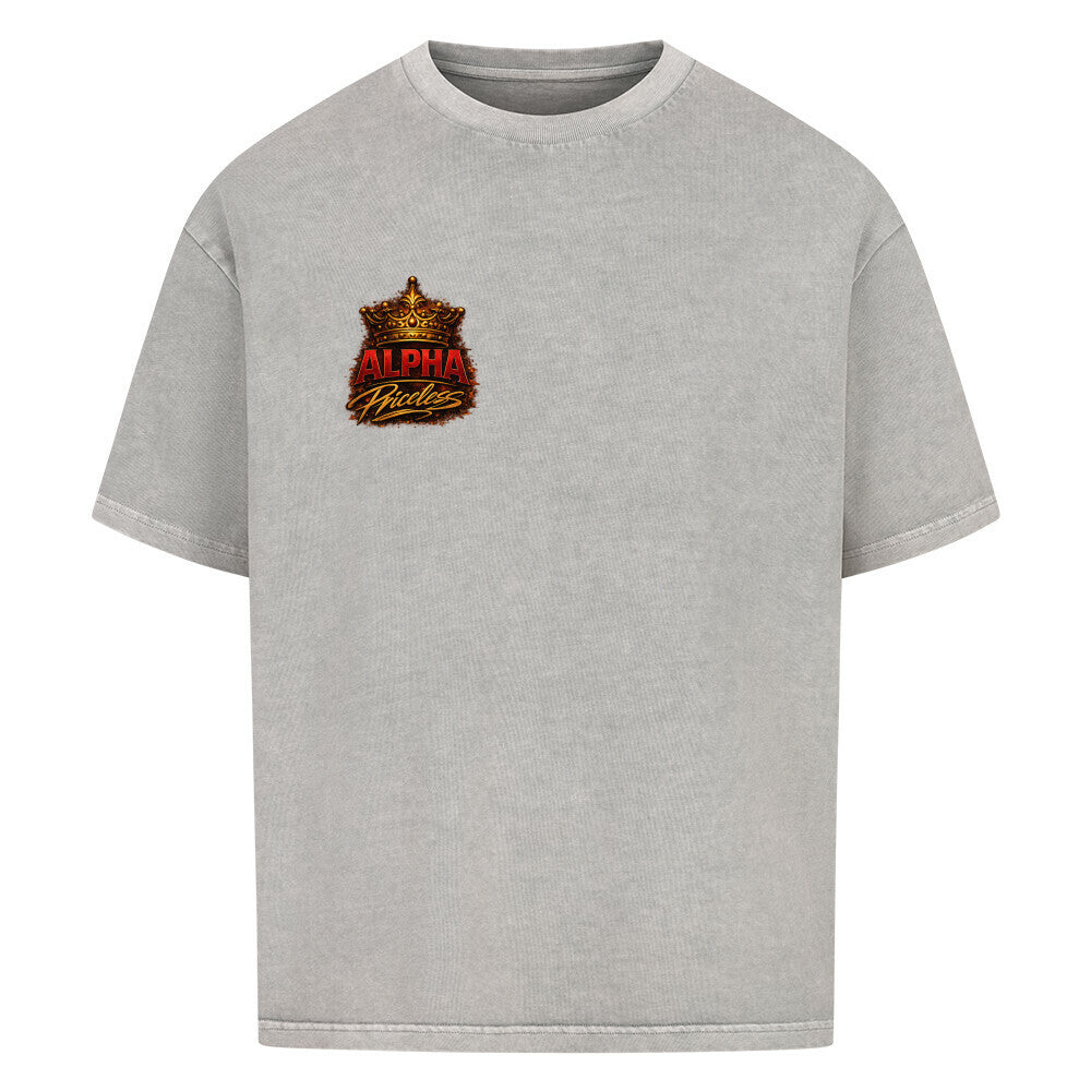 Alpha Priceless - Born to Fight Oversized Shirt Woman in grau mit Krone Logo