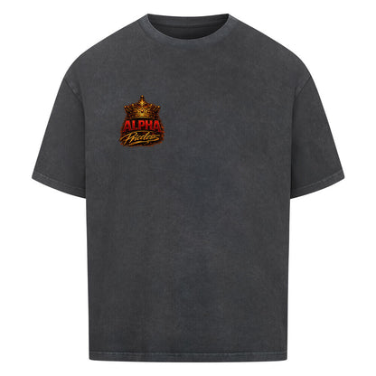 Alpha Priceless - Born to Fight Oversized Shirt Woman in stylish gray with a bold logo.